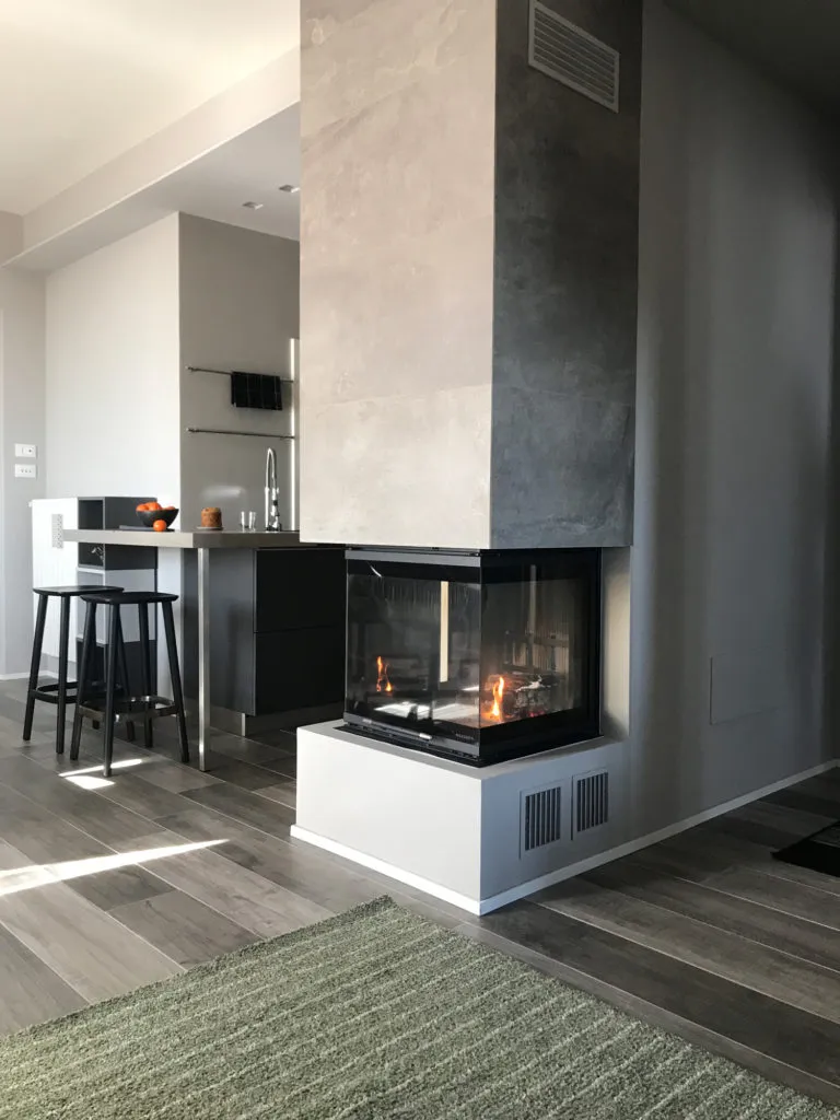 progetto brescia caminetto 3d palazzetti cucina open space 768x1024 1