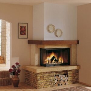 semineu model rustic pe lemn