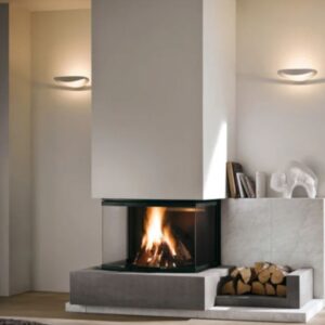 semineu modern cu trei geamuri