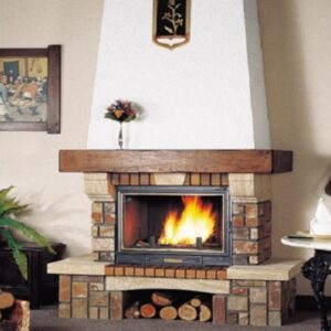 semineu rustic geam mare