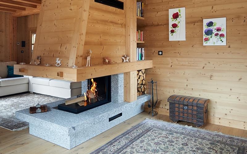 semineu pe lemne rustic 1